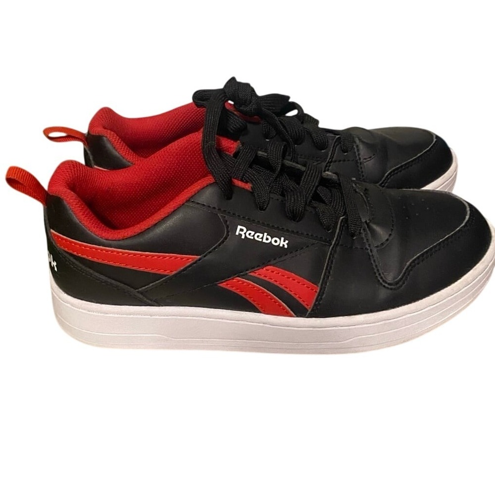 Reebok Unisex Big Kids Sneakers. Red & Black Size 6‎ Like New